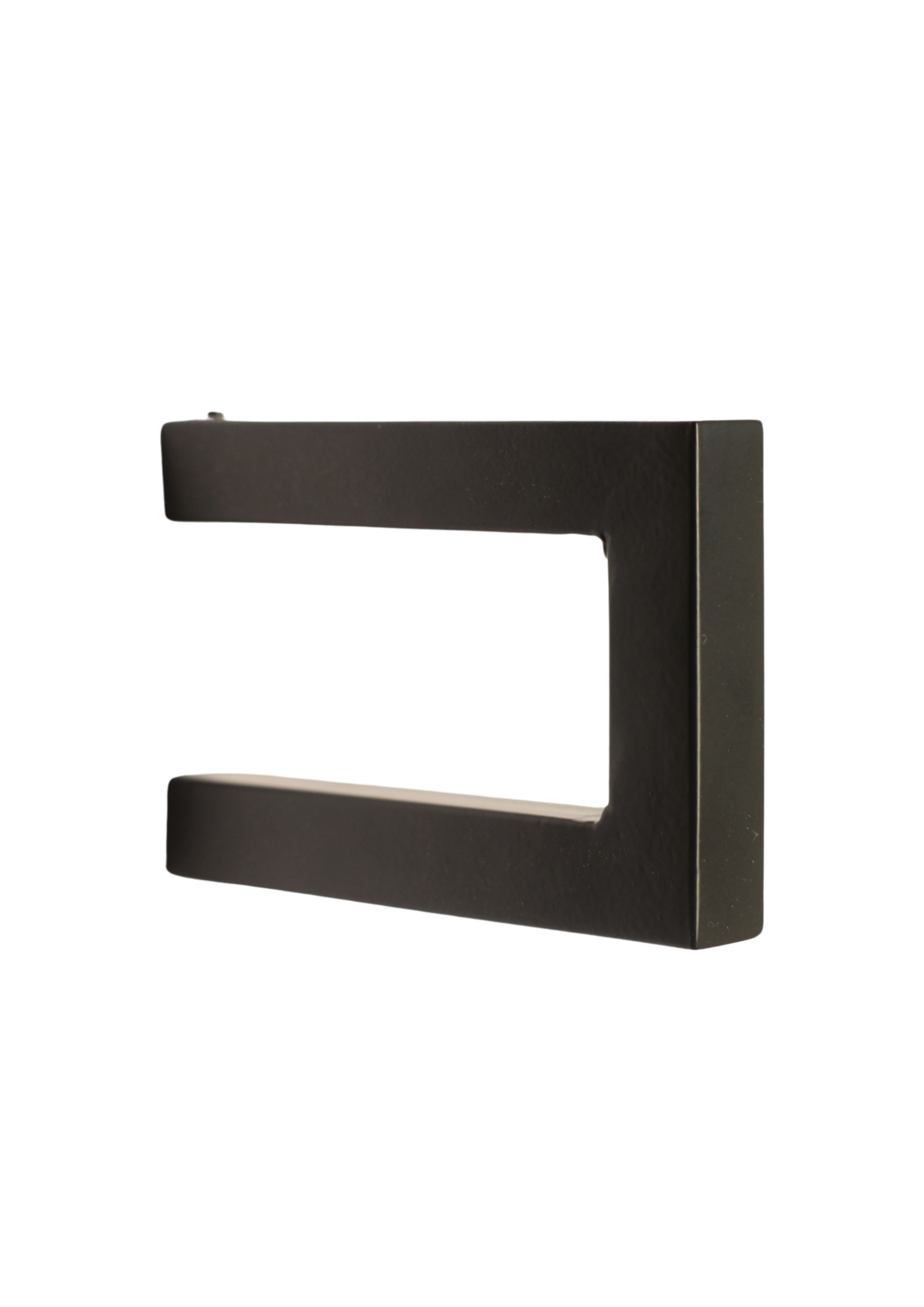 Modern väggmonterad klädhängare 120x87x20mm för galgar.