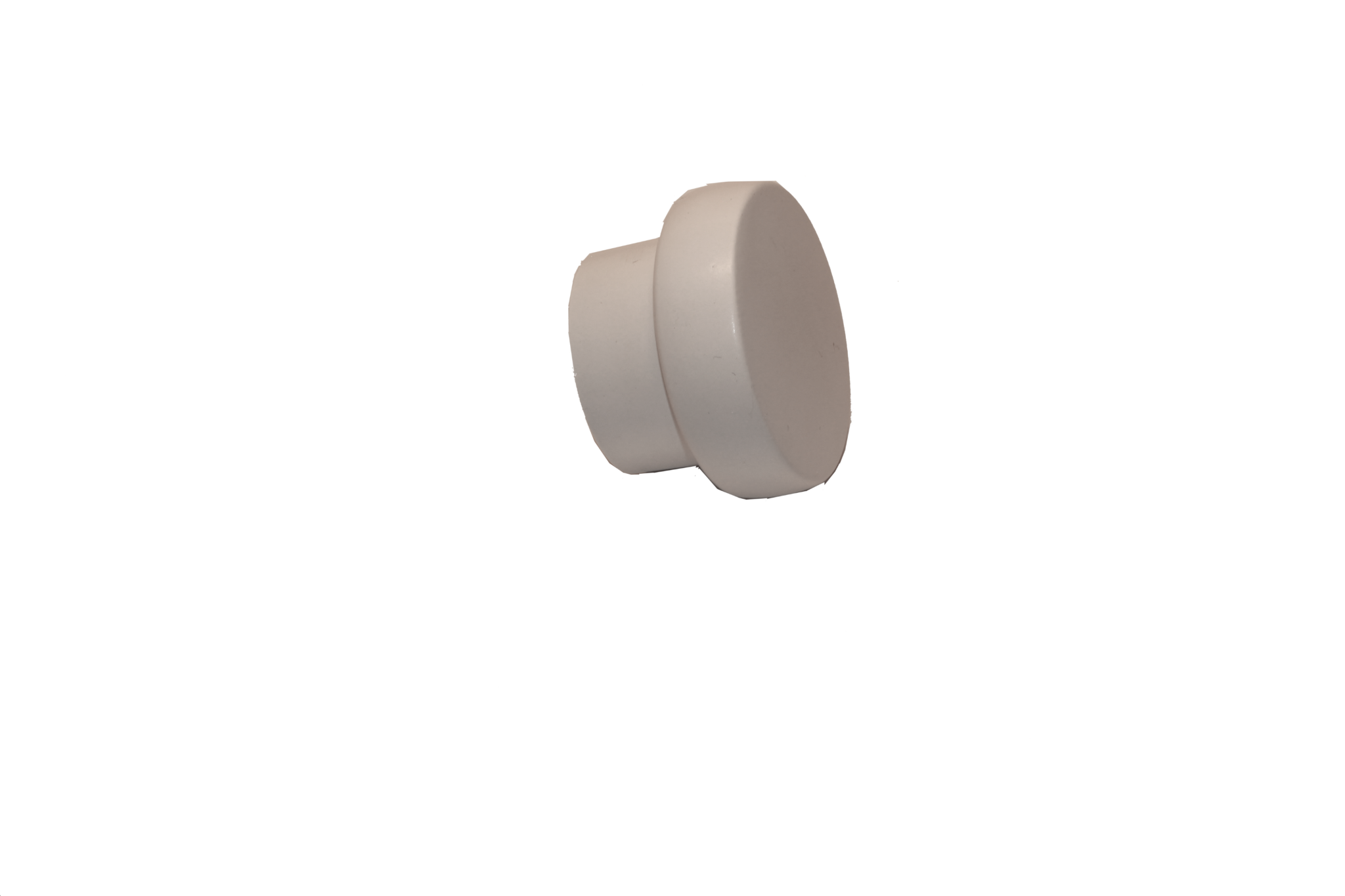 Stilren rund knopp med platt framsida för möbler.