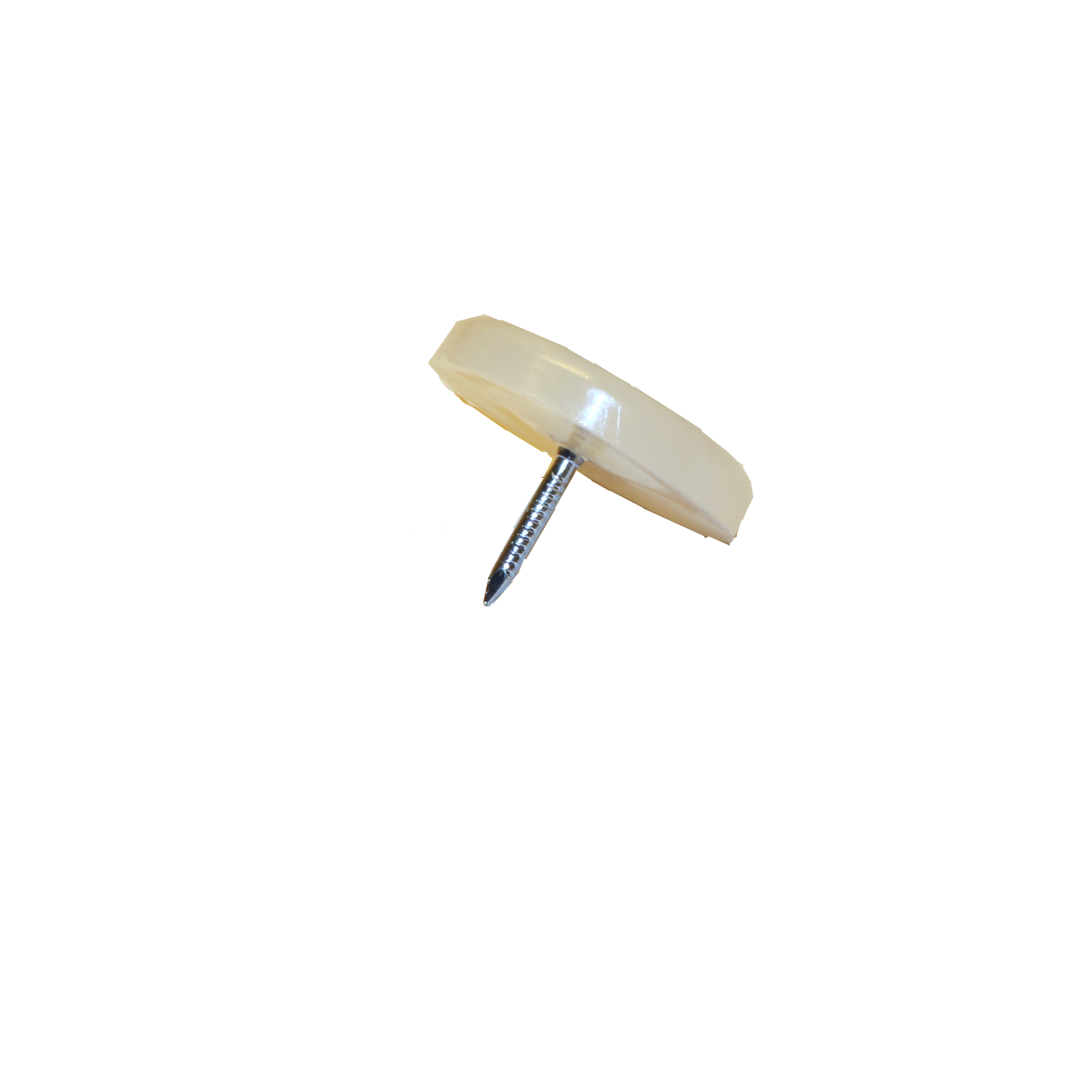 Möbeltassar plastglid plast spik vit för möbelben och trädgårdsmöbler.