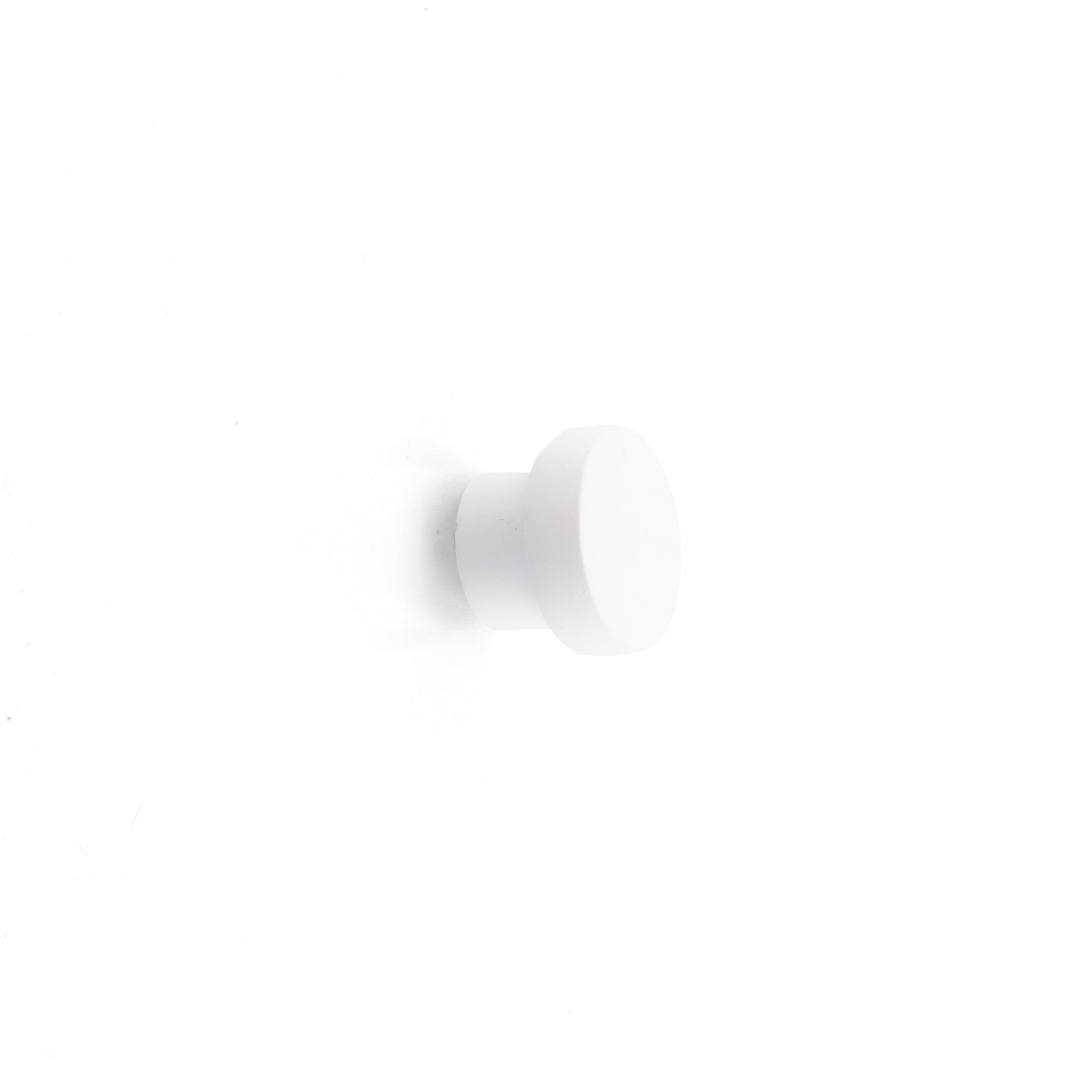 Rund knopp med platt framsida för möbler.
