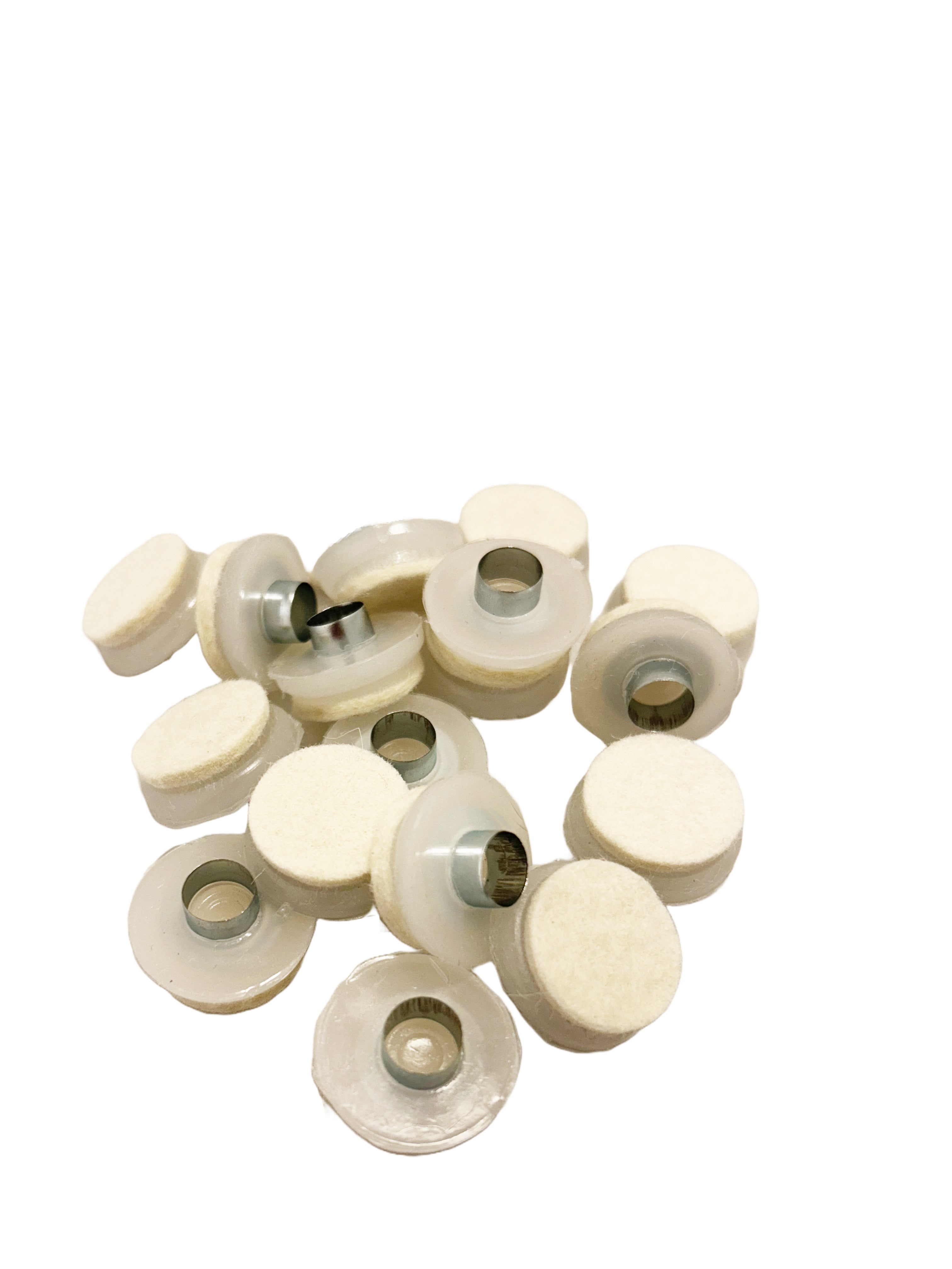 Möbeltassar med rörnit i storpack för skydd av golv mot repor och skador.