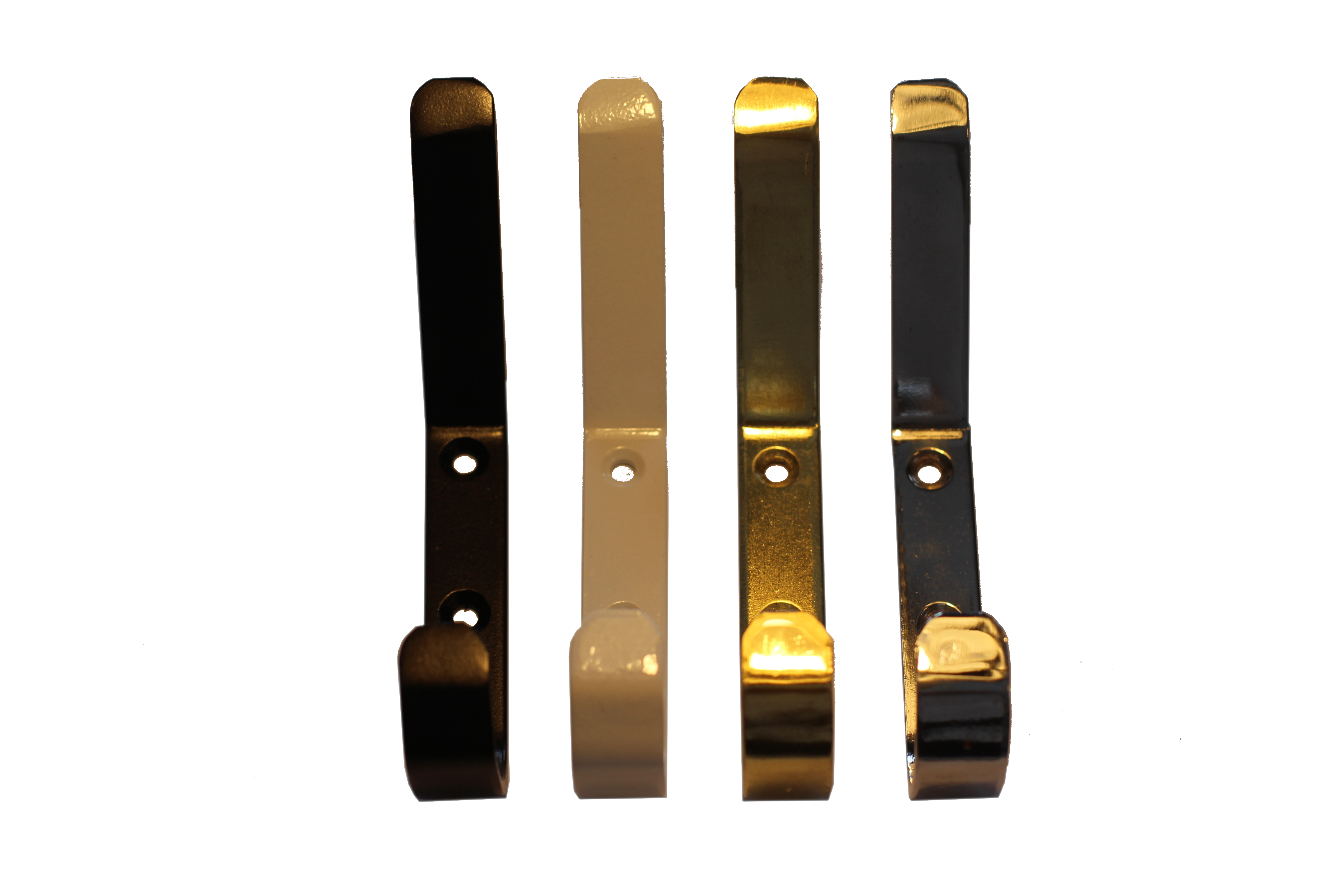 Stor Krok 130mm in chrome, brass, black, and white finishes for versatile hanging solutions.