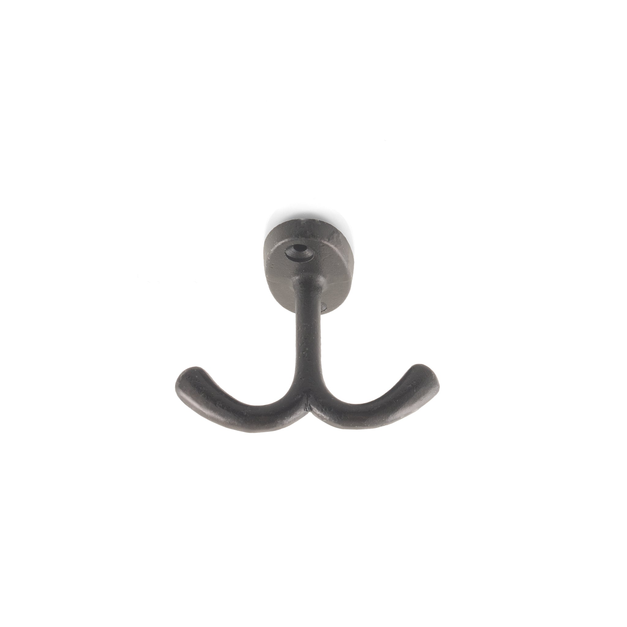 Rustic 60 mm forged anchor hook with screw pin, ideal for robust hanging solutions.