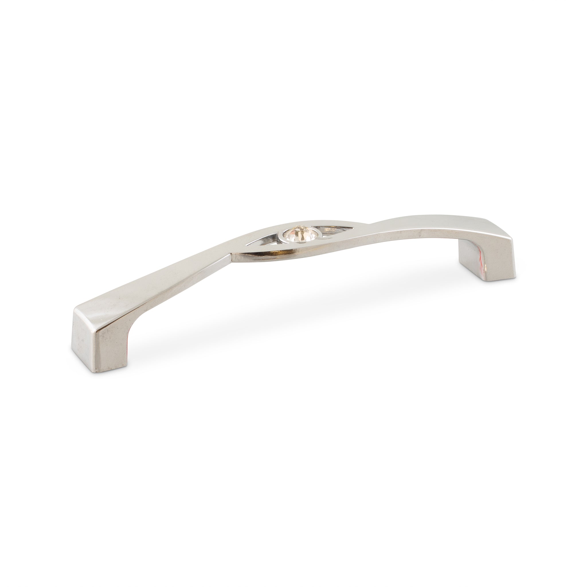 Handtag med glasdiamant i elegant design för skåp och garderober.